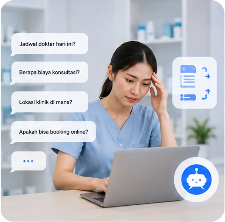 Pertanyaan Berulang Menguras Waktu Admin