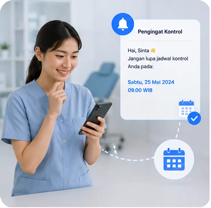 Banyak Pasien Lupa Jadwal Kontrol